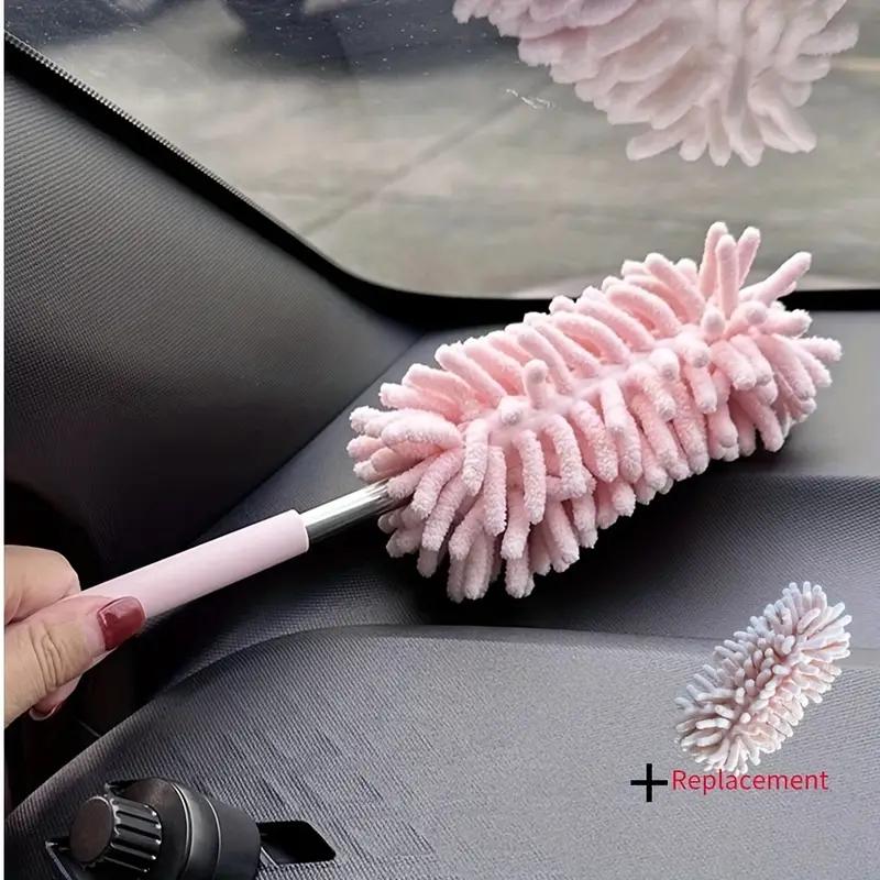 Telescopic Microfiber Car Duster: Effortless Home& Auto Interior Cleaning