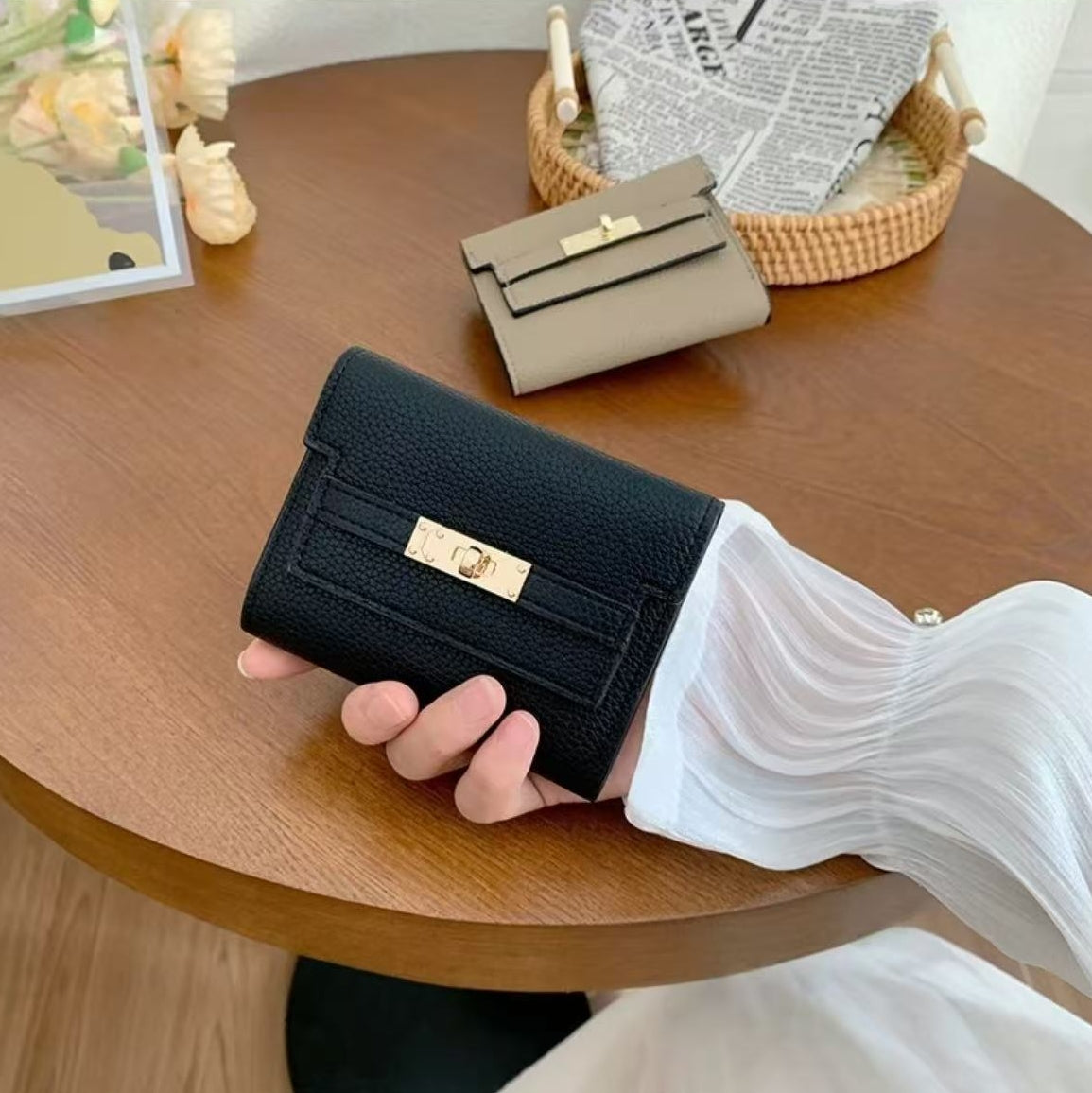 Women's Fashionable Solid Color Card Holder, Casual Versatile Card Holder, Lightweight Card Holder forDaily Use,Women's Slim - Fit Wallet