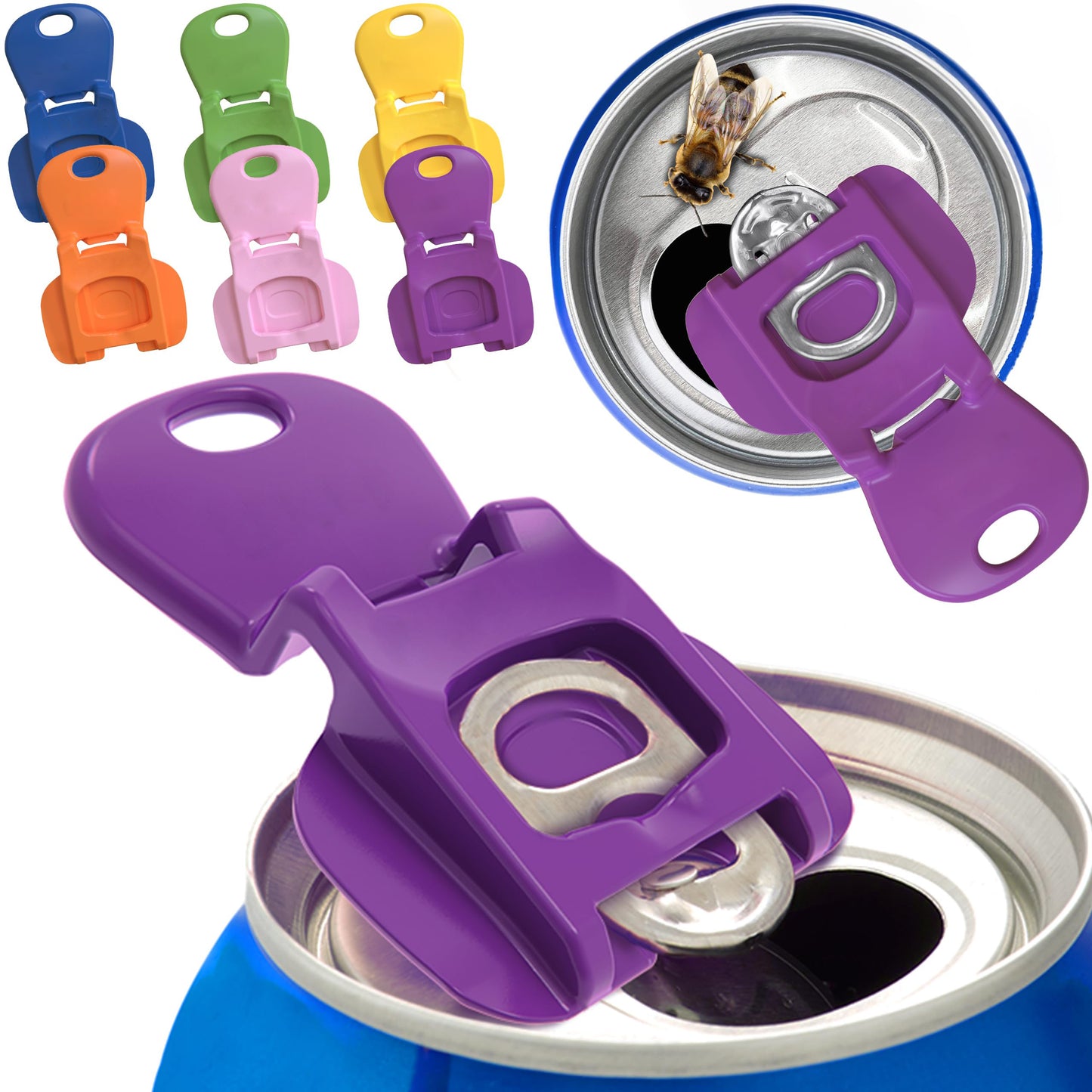 Portable tin can drink protective lid, insect-proof and anti-dirt bottle opener, easily protect every bite of drink, an essential tool for outdoor dinners