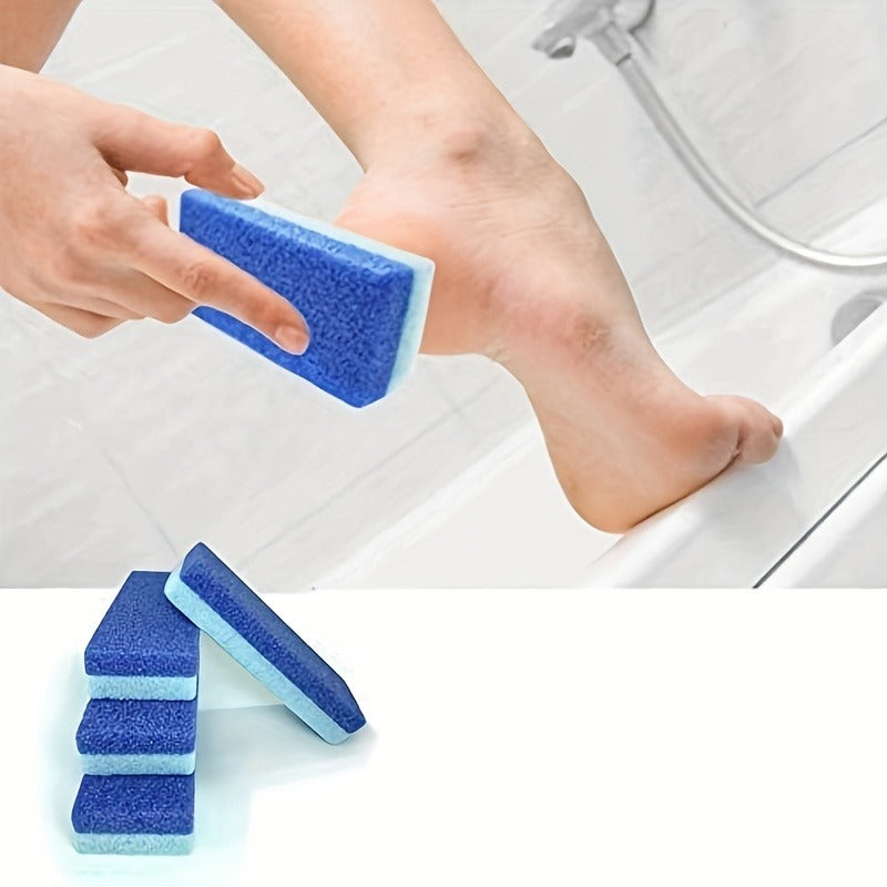 4 Pcs of Foot Pumice Stones and Scrubbers, Durable Exfoliating Pedicure Tools, Home Body - Cleansing Aids for Men and Women