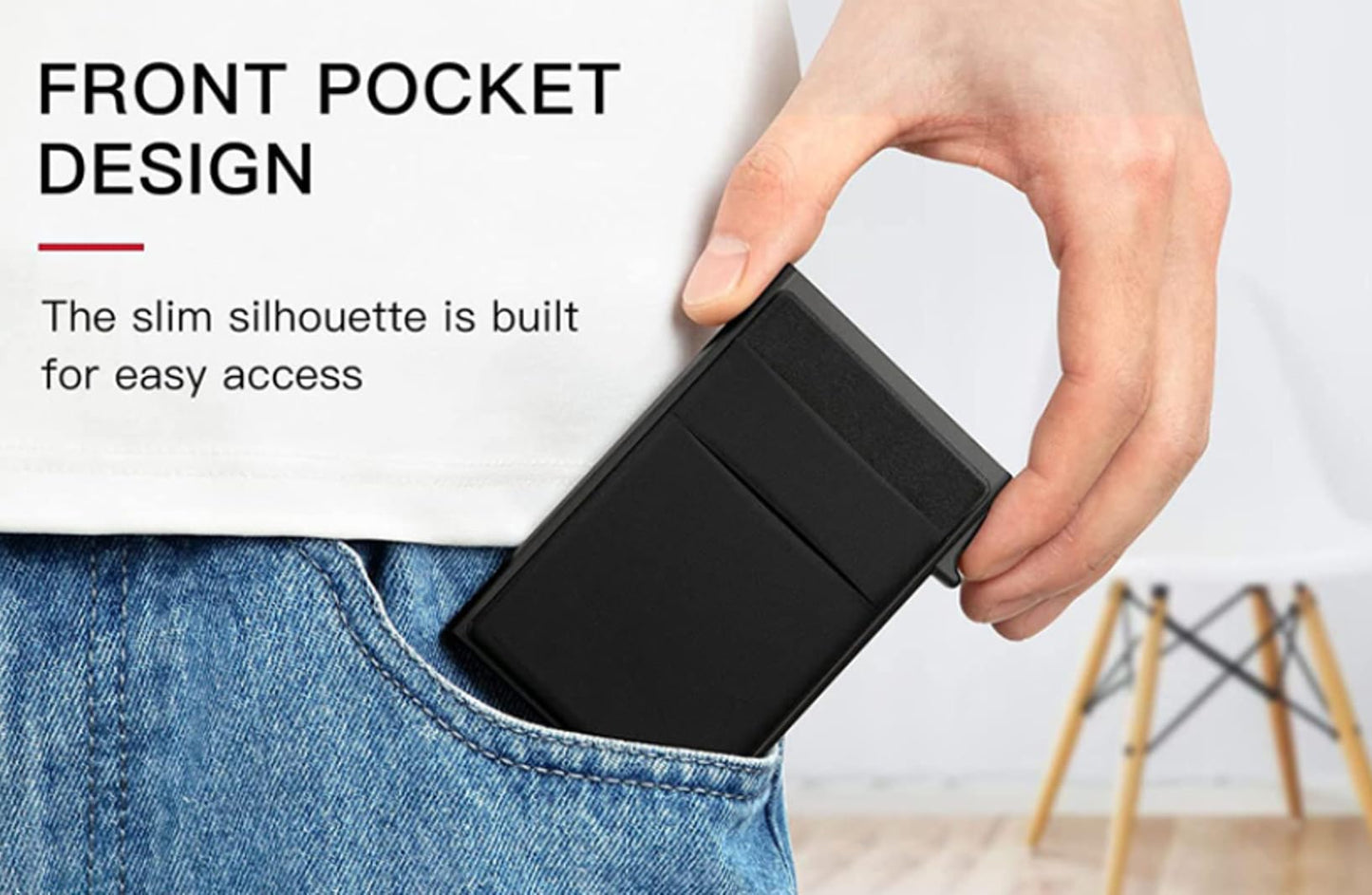 Men's Minimalist Casual Simple Slim Cardholder, Business - style Card Wallet for Men, Portable Solid Multi-card Carrier for Office & Everyday Use