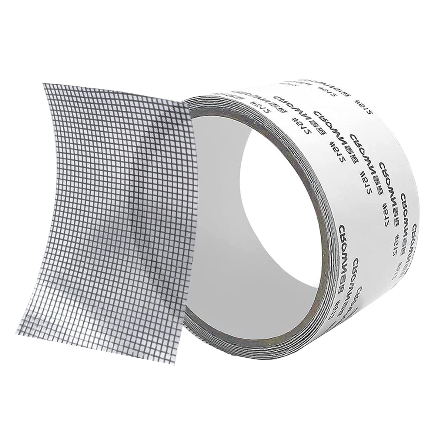 Window Screen Repair Tape, Adhesive Gray Screen Repair Strip, Durable Fiberglass Mesh Tape for Restoring Window and Door Screens