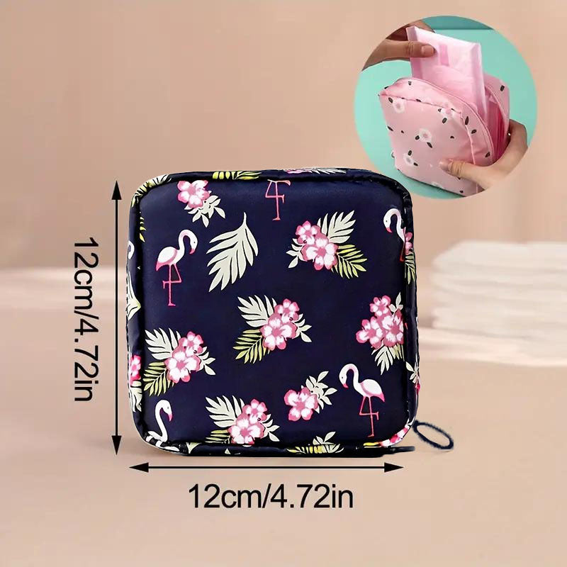 Sanitary Napkin Storage Bag,Portable Menstrual Pad Storage Bag,Small Zipper Storage Bag for Outdoor Travel, Popular Home Organizing Tools