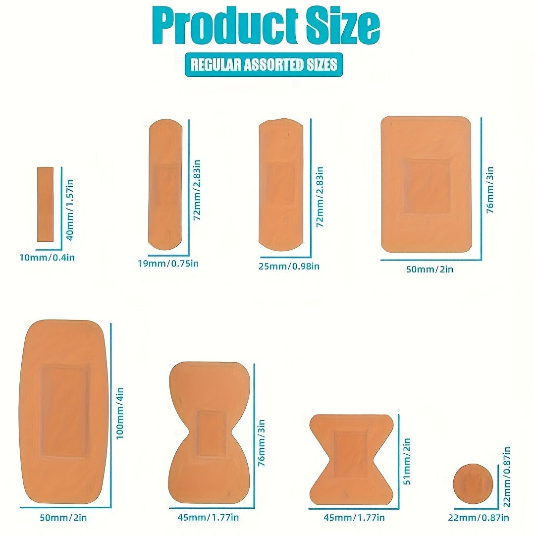 80&160-Pack PE Flexible Adhesive Bandages, All- in-One Waterproof and Highly Breathable Bandages with Cushioned Pad for Wound Care, Variety Pack with Finger & Knuckle Bandages