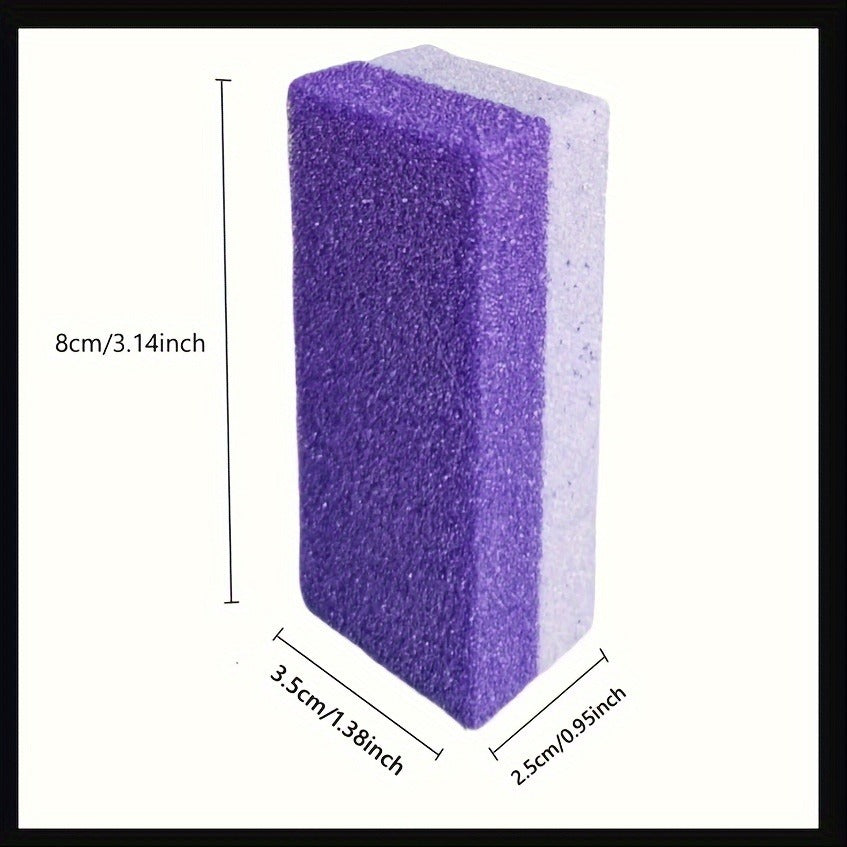 4 Pcs of Foot Pumice Stones and Scrubbers, Durable Exfoliating Pedicure Tools, Home Body - Cleansing Aids for Men and Women