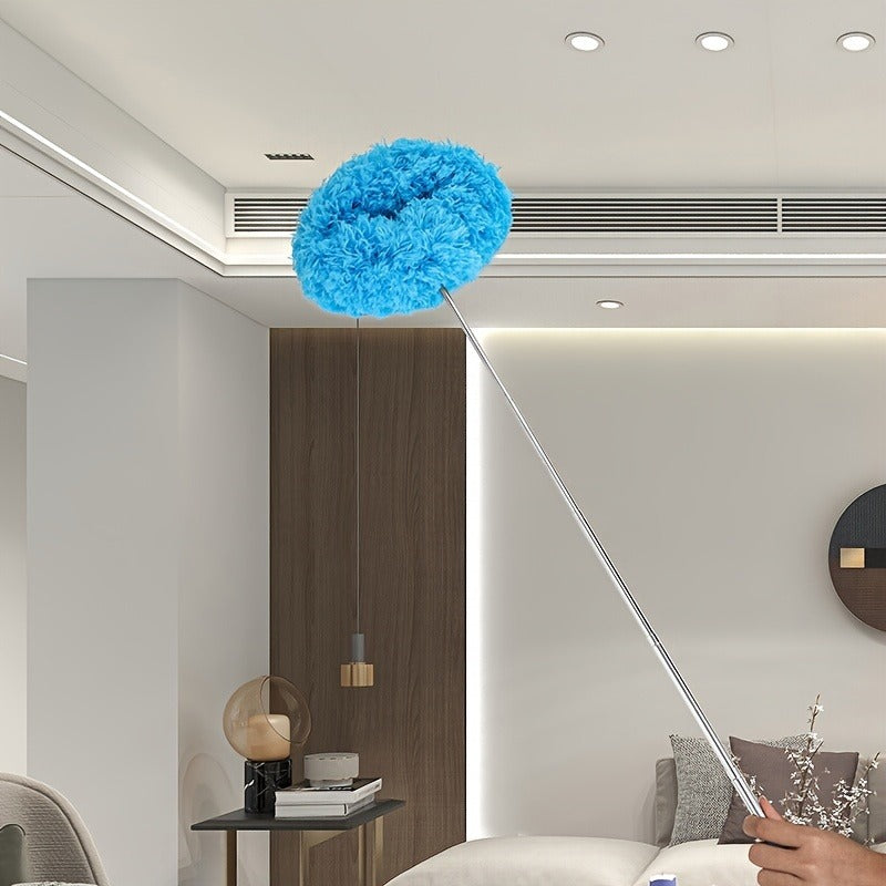 Ceiling Fan & Household Dust Buster:Detachable Microfiber Duster with Washable Feature, ldeal for Summer and Fall Cleaning tool, a Decoration- worthy Housekeeping Essential, Extension Pole Ceiling Fan Duster