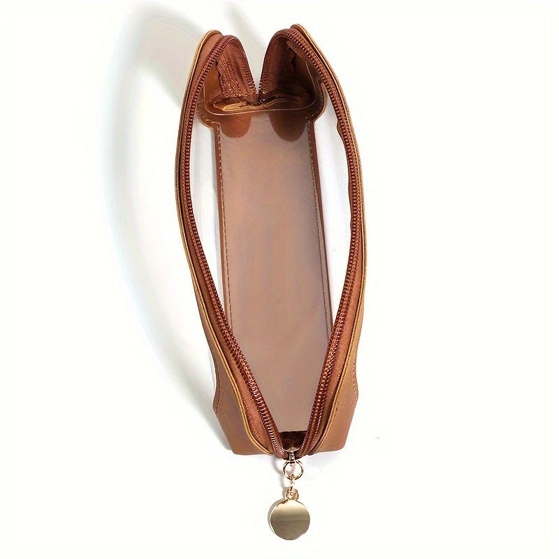 Portable Makeup Brush Bag,Zipper Storage Bag Organizer Pouch, Versatile Storage Stationery,Ideal Travel Companion