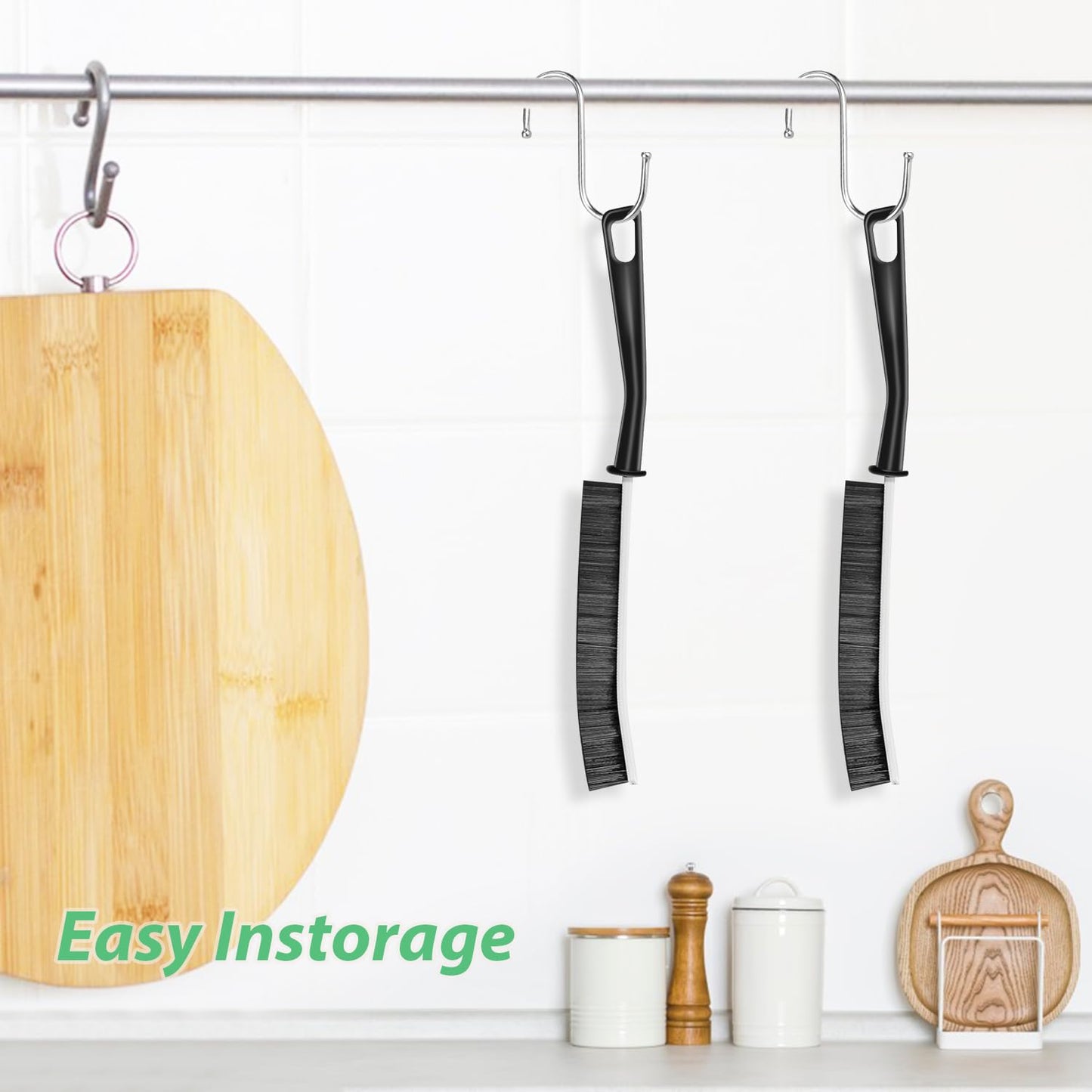 Spring Cleaning -5Pcs Crevice Scrubbing Brush Stiff Bristle Gap Brush Multifunctional for Bathroom Household Kitchen Tiles Window Crevice Cleaning Tool