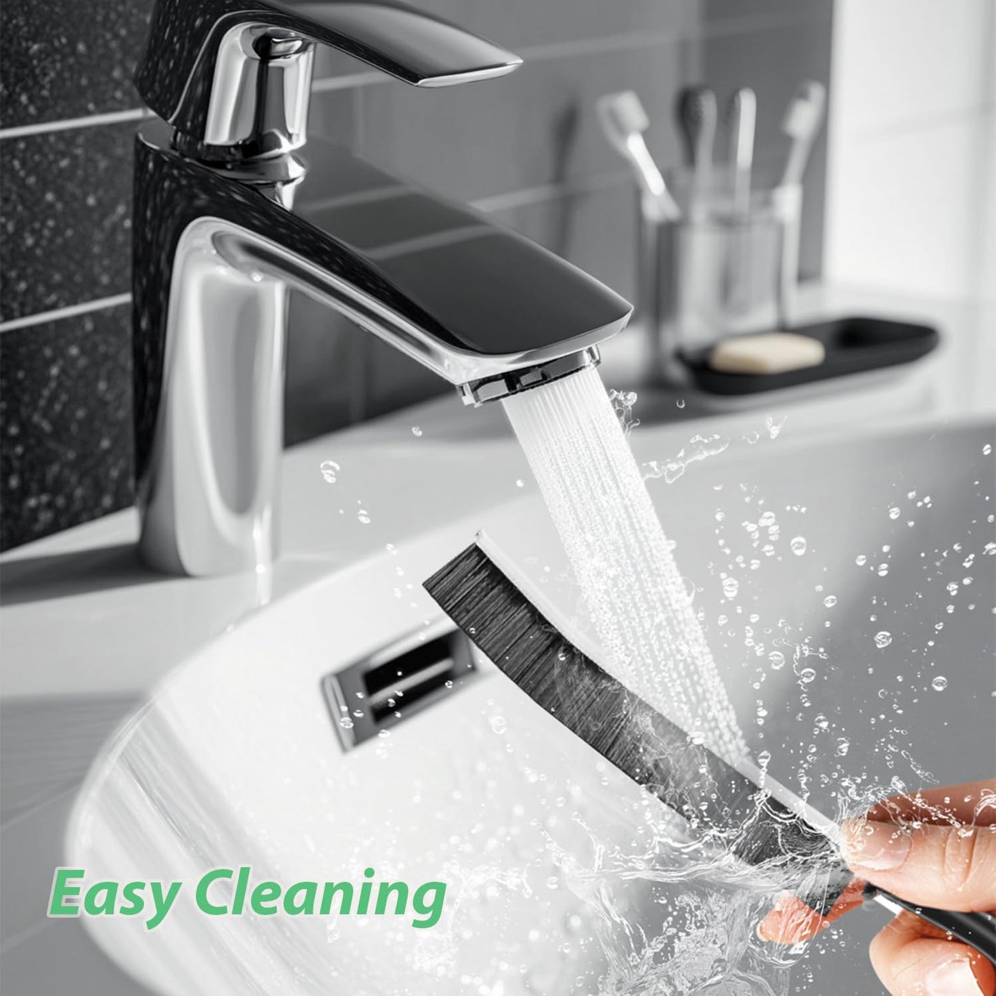 Spring Cleaning -5Pcs Crevice Scrubbing Brush Stiff Bristle Gap Brush Multifunctional for Bathroom Household Kitchen Tiles Window Crevice Cleaning Tool