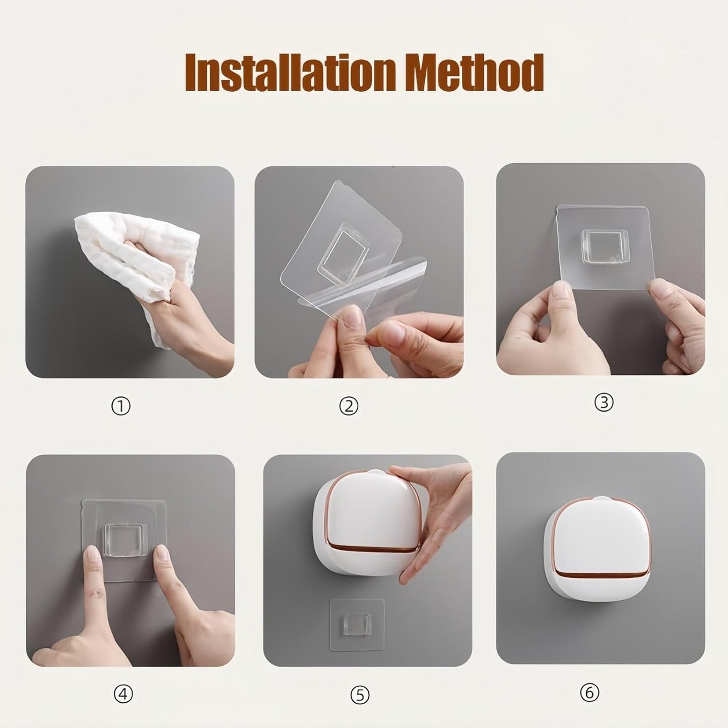 Soap Dish with Drain Box, Wall Mounted Soap Holder for Shower