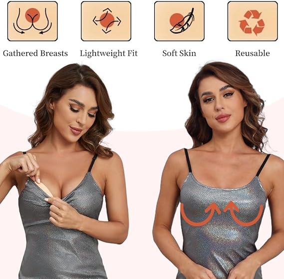 Sticky Inserts -Tnvisible Instant Lift & Boost,All Day Cozy Washable & Reusable, Outfit Enhancer