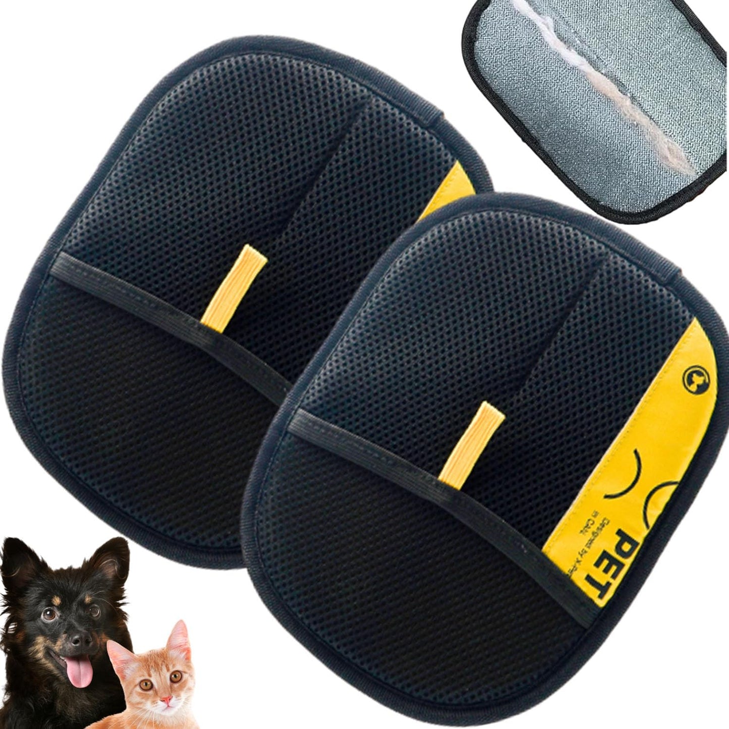 Pet hair remover Electrostatic gloves Two-way brush sticky hair ROLLER Cat hair dog hair glover Grooming Removal Cleaning