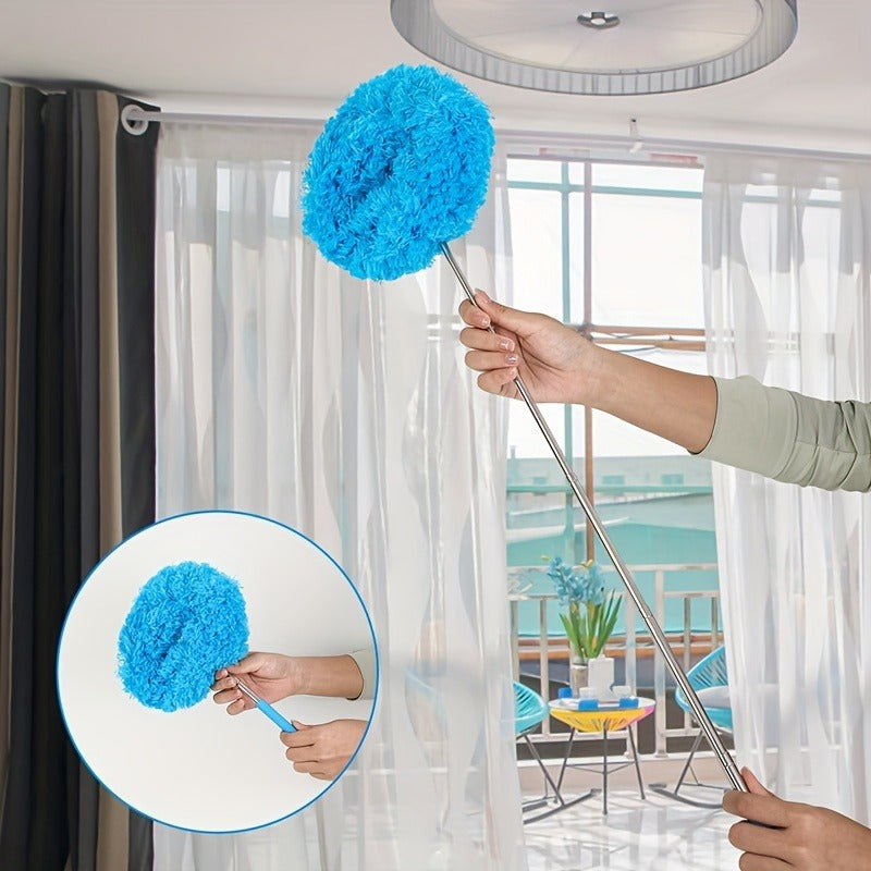 Ceiling Fan & Household Dust Buster:Detachable Microfiber Duster with Washable Feature, ldeal for Summer and Fall Cleaning tool, a Decoration- worthy Housekeeping Essential, Extension Pole Ceiling Fan Duster