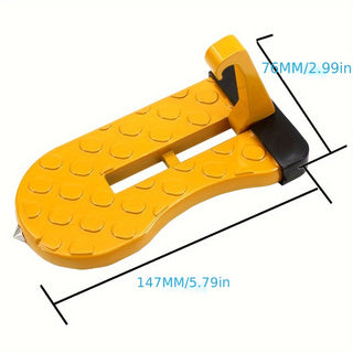 Car Door Step with Safety Hammer Tip High Strength Durable Anti-Slip Design Strong Load Bearing Capacity Aluminum Alloy Pedal Support