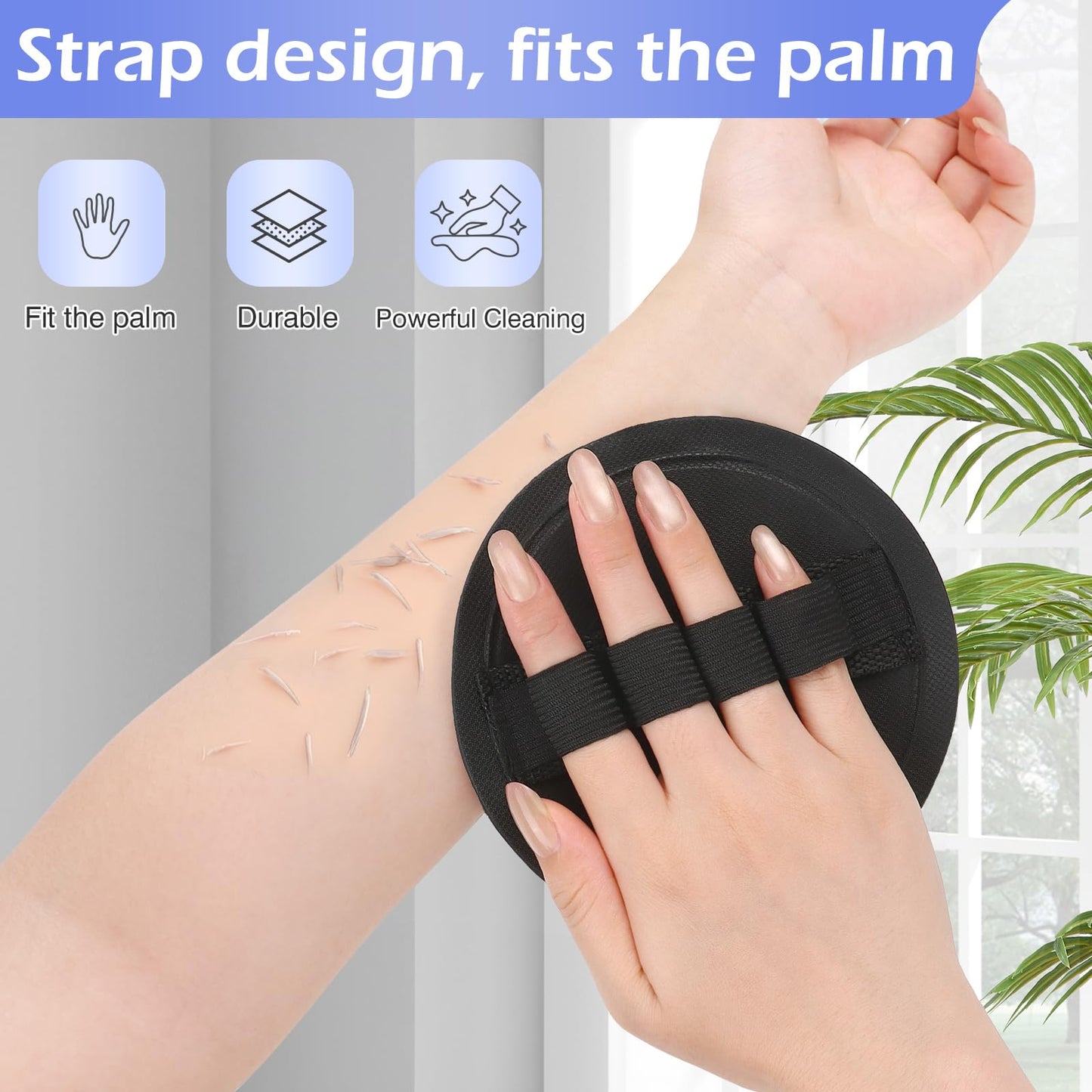 6 Counts Deep Exfoliating Tool for Body Scrub, Heavy-Duty Bath Sponges for Ultimate Skin Cleansing, Massage and Exfoliation, Practical