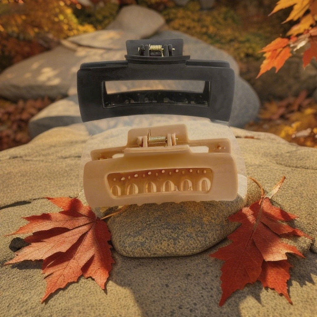 Strong - Grip Chunky Claw Clip: Holds Thick/Thin Hair, Perfect for Messy Buns &Half -Ups