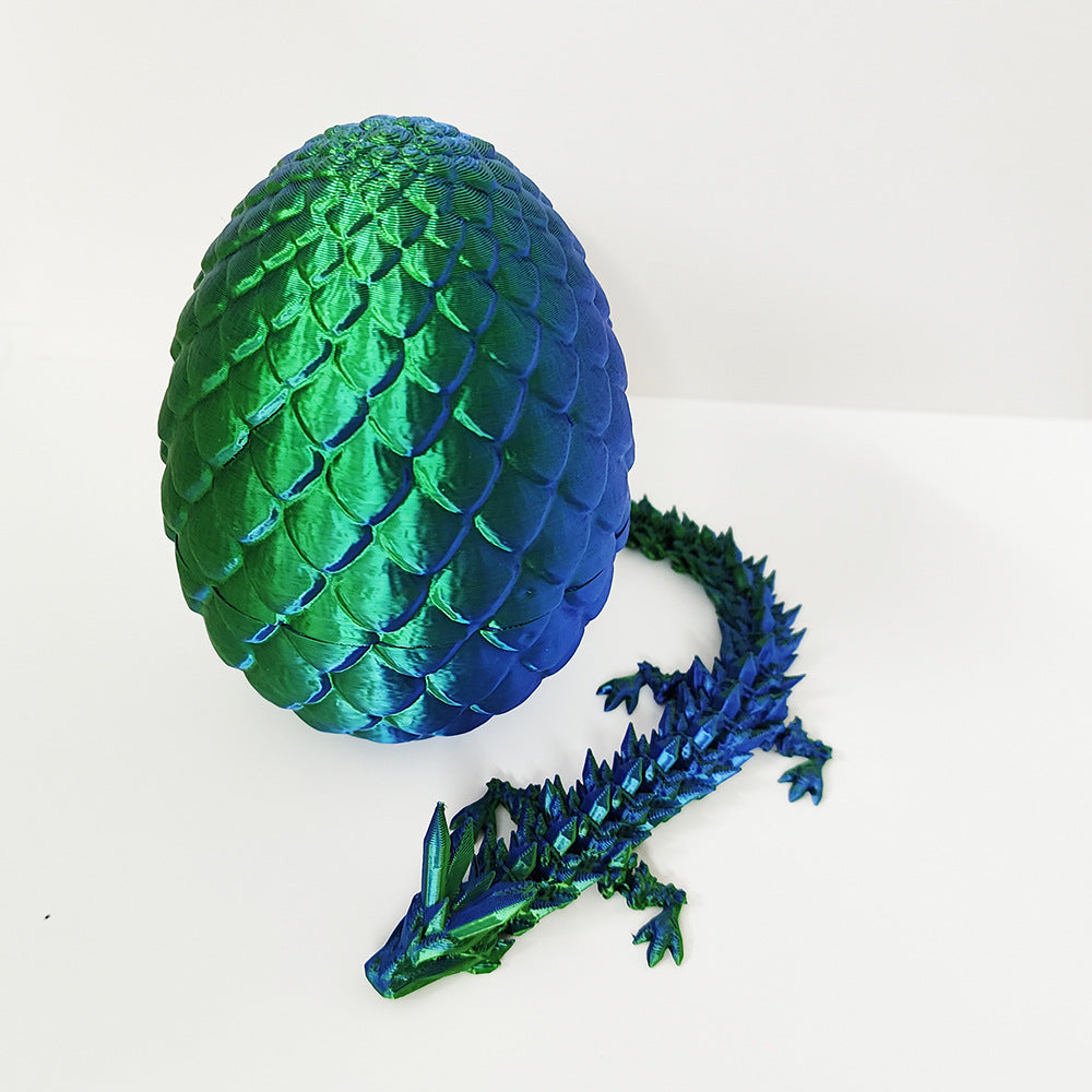 3D Printed Dragon Statue,1Count Vibrant Gradient Design Dragon Egg Ornament, Creative Desktop Decoration for Home Office, Home Decor Gifts