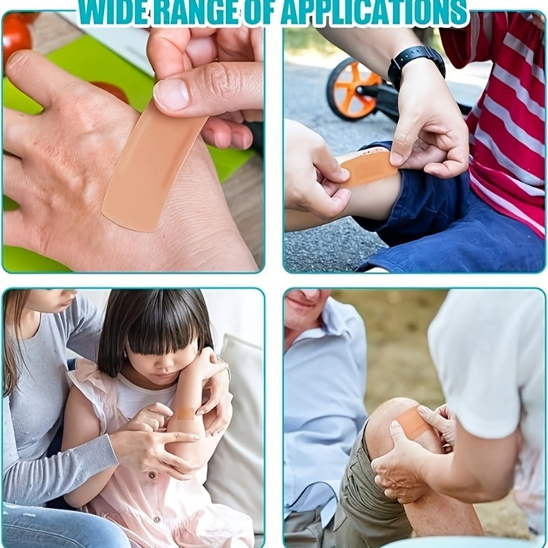 80&160-Pack PE Flexible Adhesive Bandages, All- in-One Waterproof and Highly Breathable Bandages with Cushioned Pad for Wound Care, Variety Pack with Finger & Knuckle Bandages