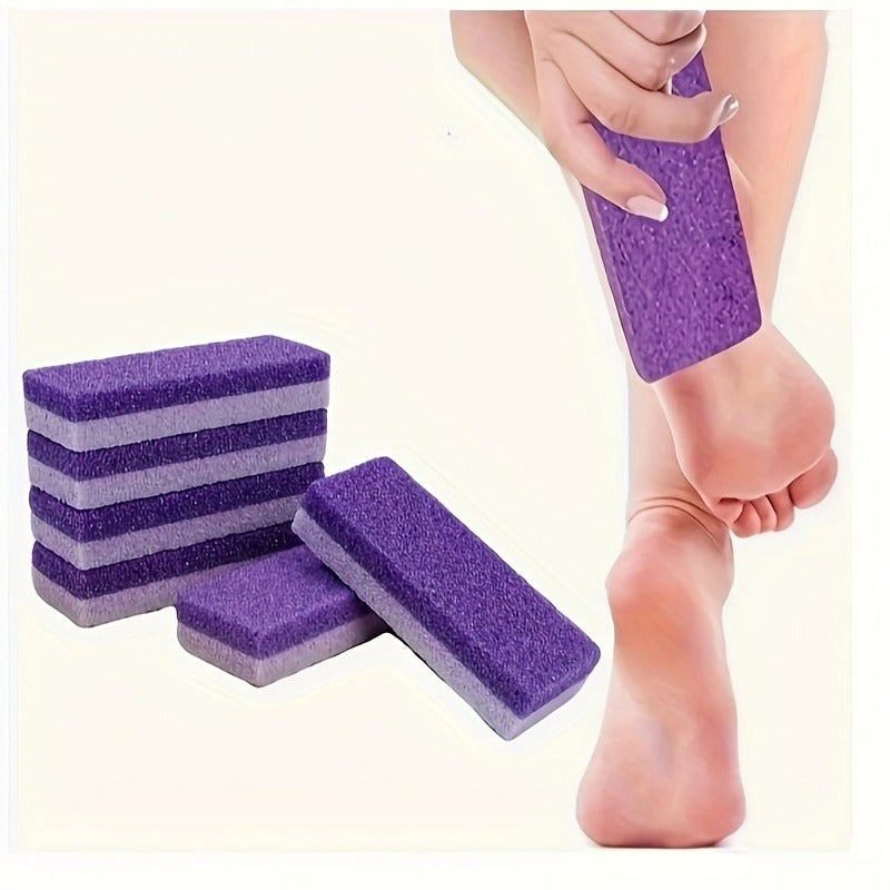 4 Pcs of Foot Pumice Stones and Scrubbers, Durable Exfoliating Pedicure Tools, Home Body - Cleansing Aids for Men and Women