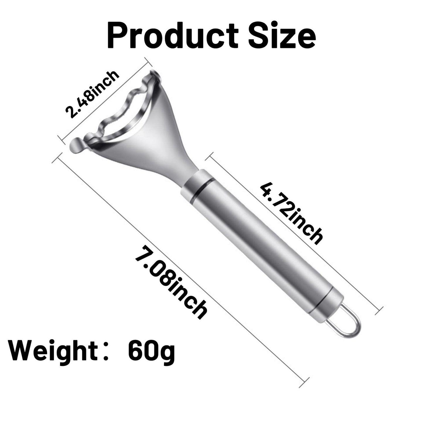 2 Counts Corn Peeler, Heavy - Duty Corn Shucker - Rustproof Steel Blade for Bulk Corn Processing