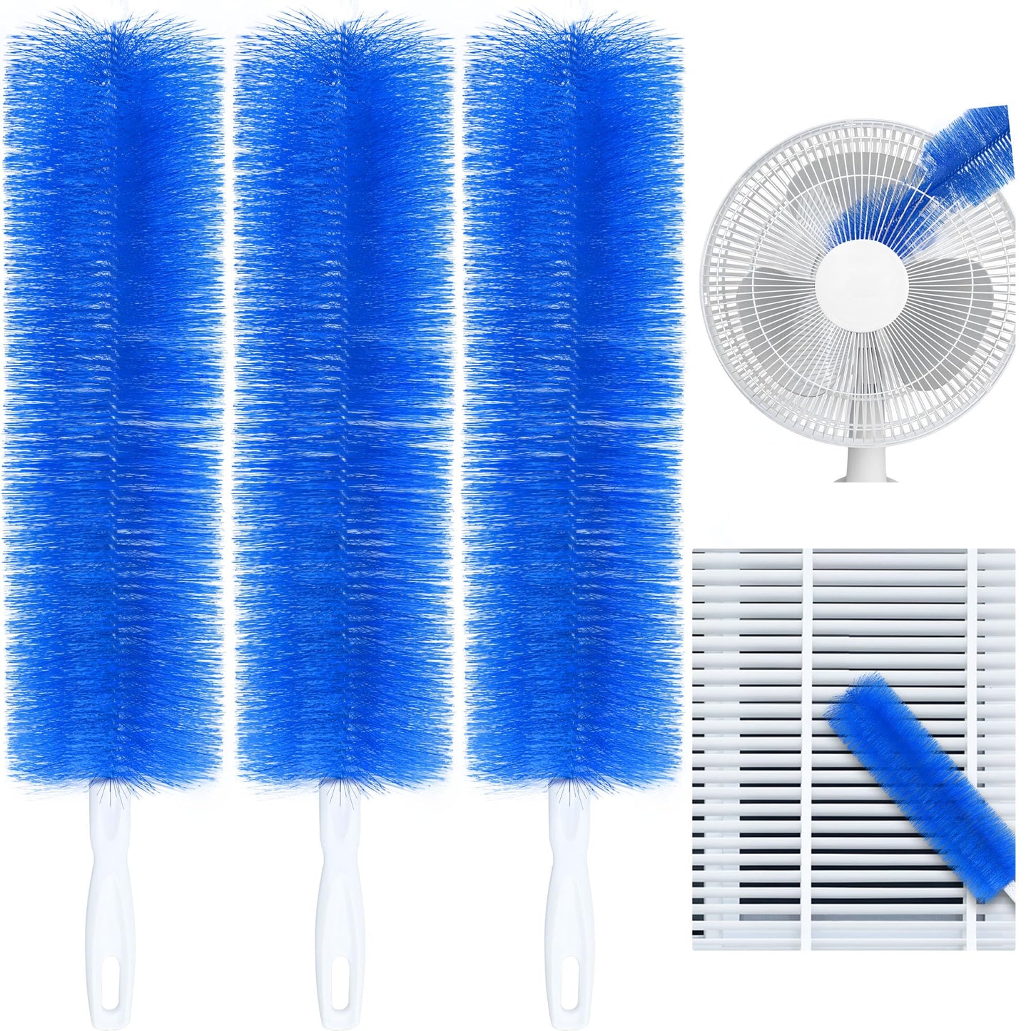 Buy 1 Get 3,Fan Cleaner Brush,Duster,Cleaner Brush,Bendable Microfiber Head,Reusable Dust Remover,Washable,ldeal for Ceiling Fan Blades,Curtains,Air Vents