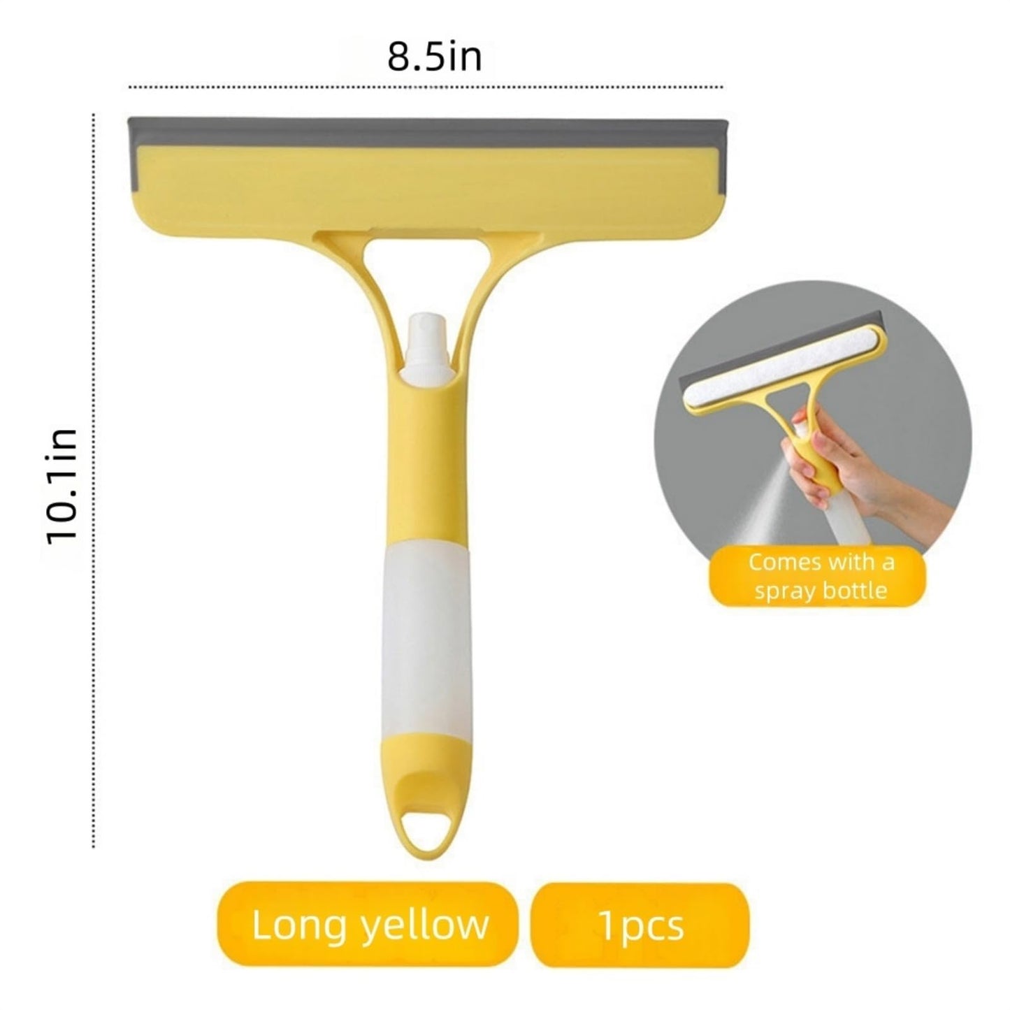 3-in-1 Window Cleaning Hero All-Purpose Squeegee with Spray for Glass & Shower Doors Efficient Cleaning Tool