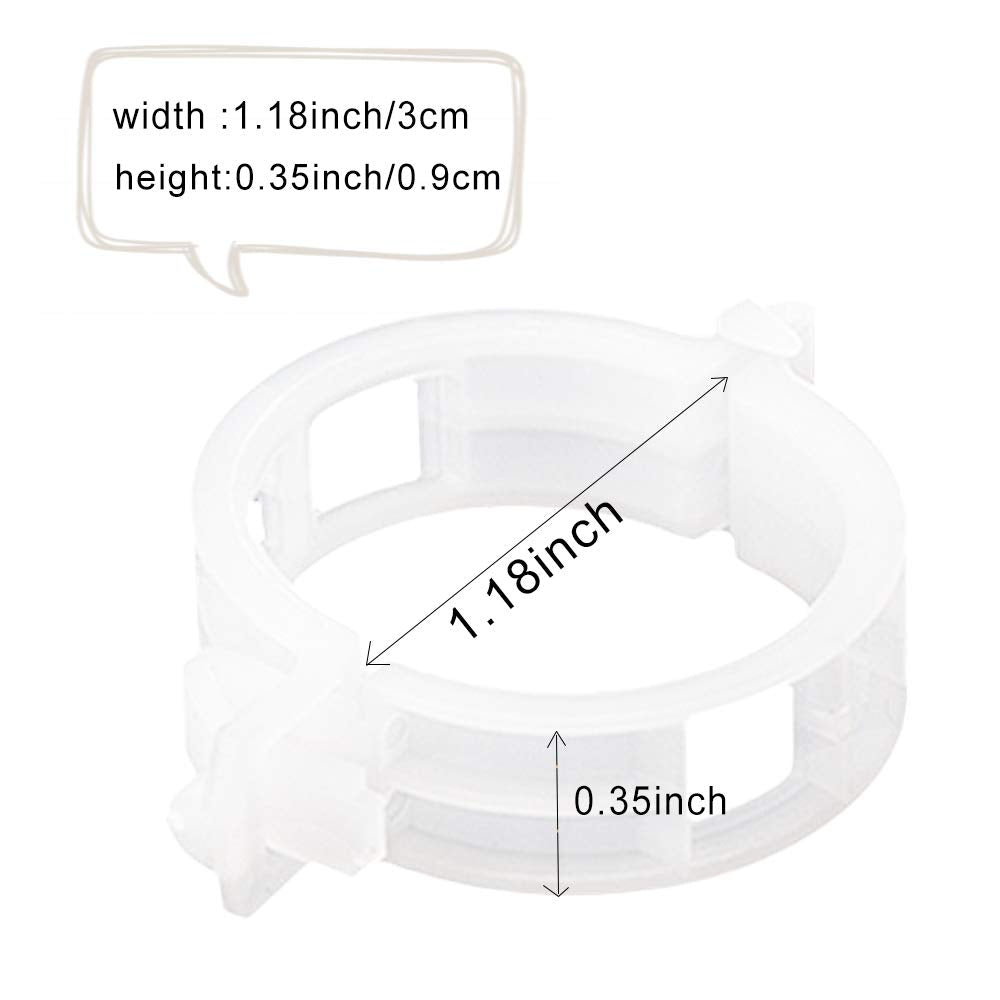 100 Counts Plant Support Clips, Vine Plastic Trellis Clips for Garden, Vine & Vegetable Support to Keep Plants Upright &Healthy(White)