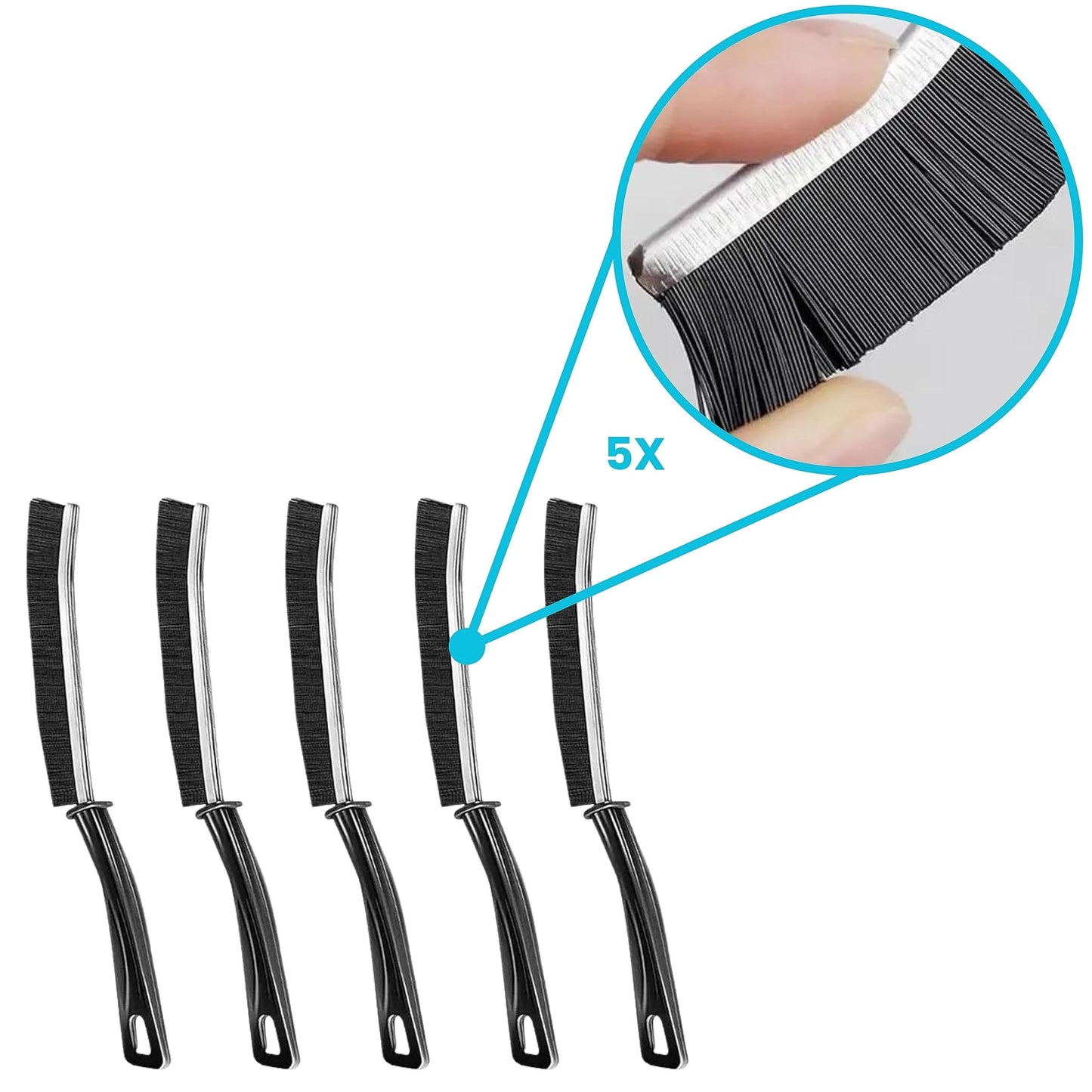 Spring Cleaning -5Pcs Crevice Scrubbing Brush Stiff Bristle Gap Brush Multifunctional for Bathroom Household Kitchen Tiles Window Crevice Cleaning Tool
