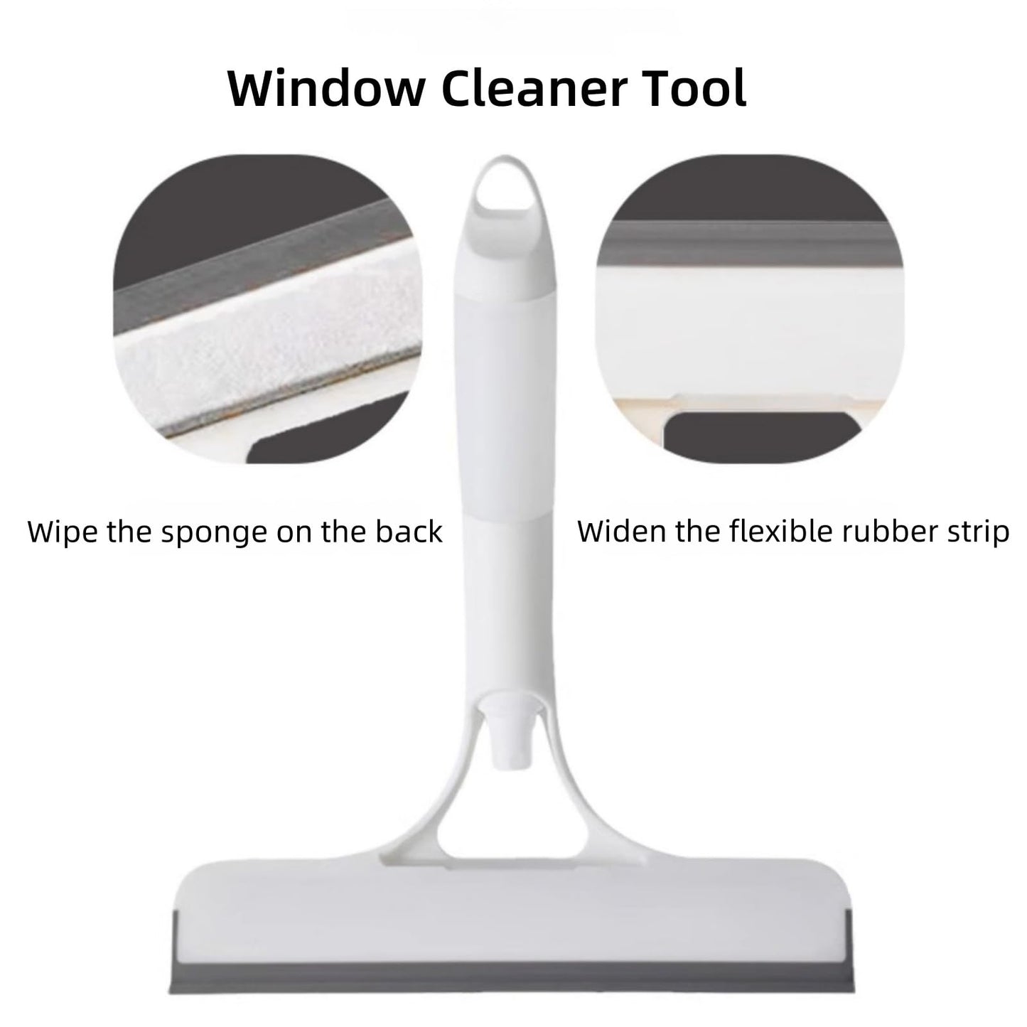 3-in-1 Window Cleaning Hero All-Purpose Squeegee with Spray for Glass & Shower Doors Efficient Cleaning Tool