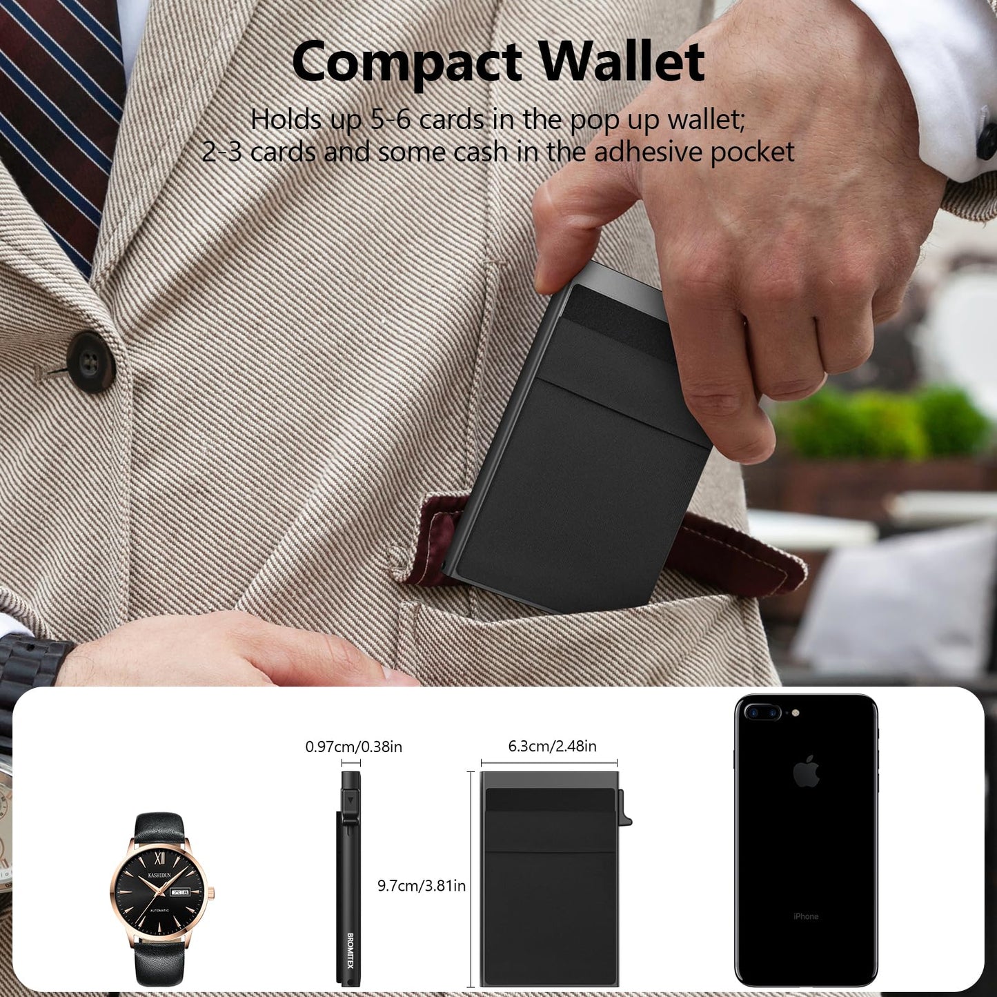 Men's Minimalist Casual Simple Slim Cardholder, Business - style Card Wallet for Men, Portable Solid Multi-card Carrier for Office & Everyday Use