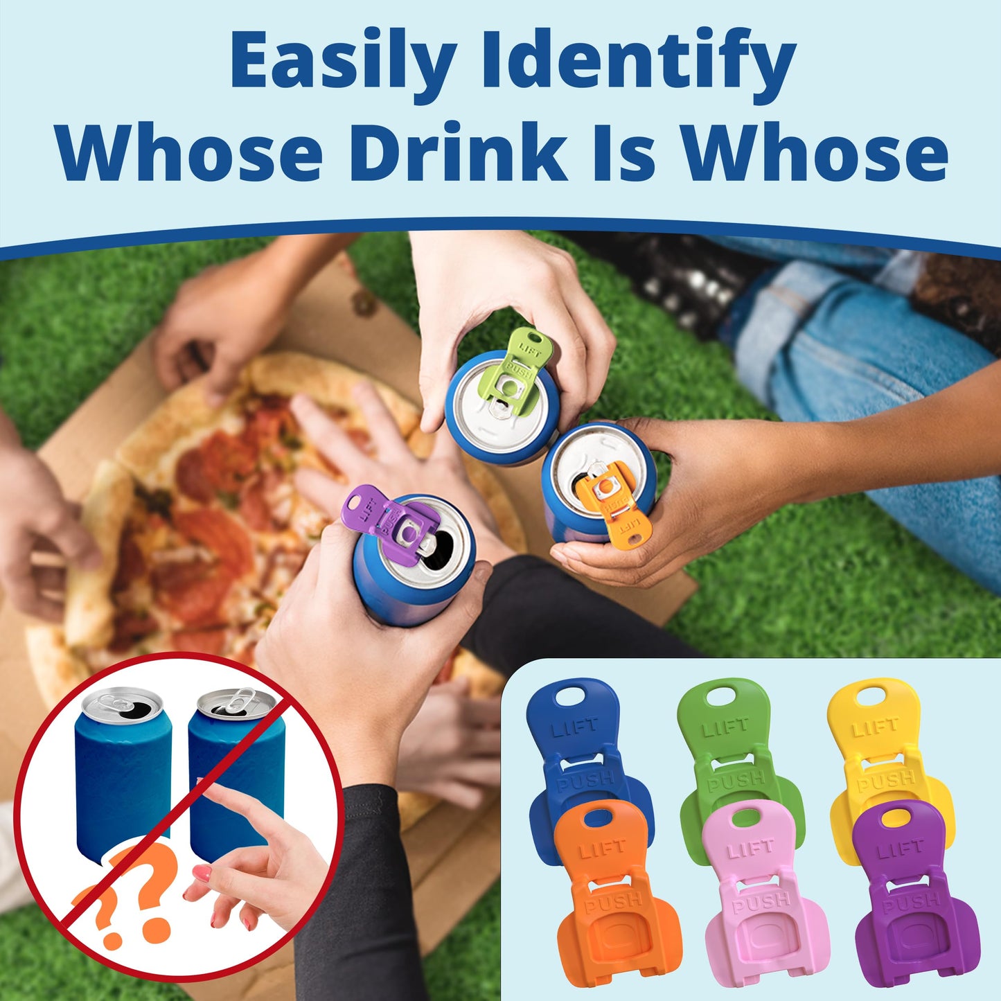 Portable tin can drink protective lid, insect-proof and anti-dirt bottle opener, easily protect every bite of drink, an essential tool for outdoor dinners