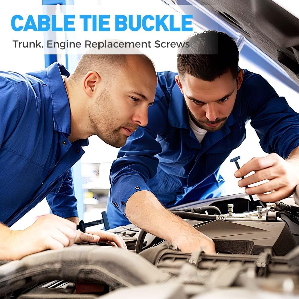 Universal Nylon Cable Tie Buckles:50Pcs Heavy- Duty Self-Locking Organizer