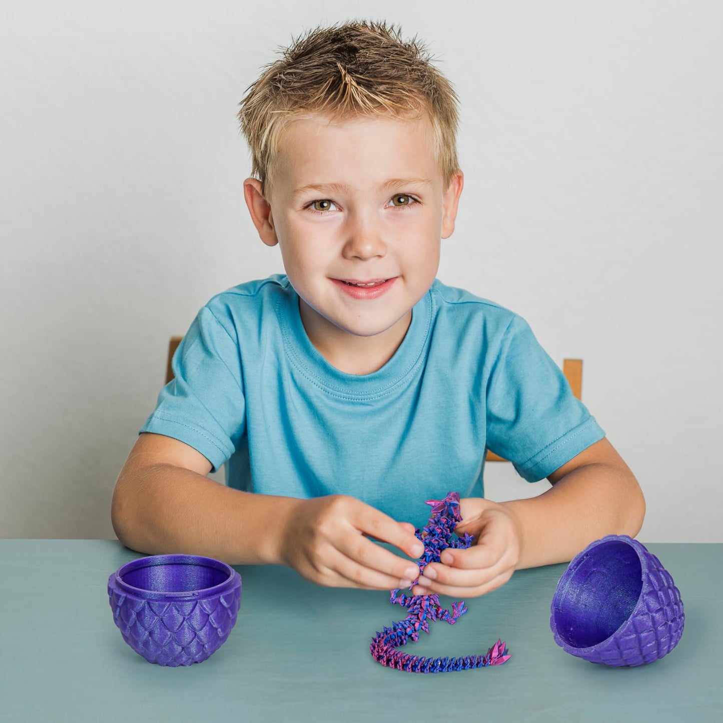 3D Printed Dragon Statue,1Count Vibrant Gradient Design Dragon Egg Ornament, Creative Desktop Decoration for Home Office, Home Decor Gifts