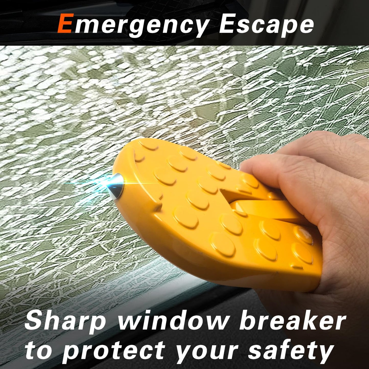 Car Door Step with Safety Hammer Tip High Strength Durable Anti-Slip Design Strong Load Bearing Capacity Aluminum Alloy Pedal Support