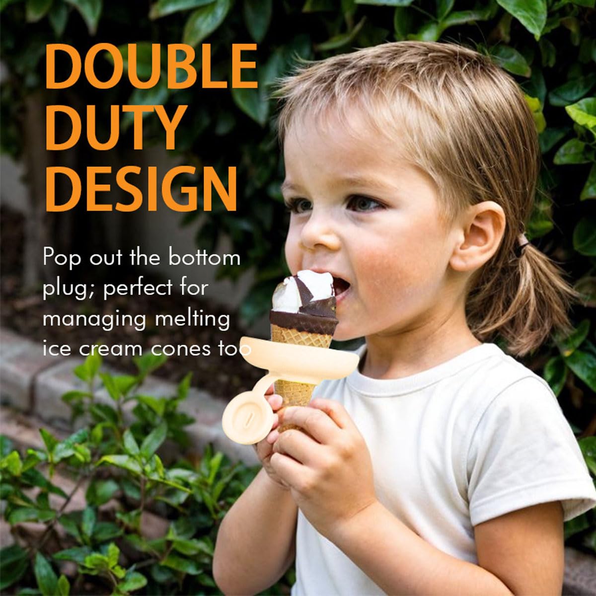 4pcs Summer Ice Pop Holder:Leak - Proof Cone Stand with Drip Guard, Dishwasher Safe