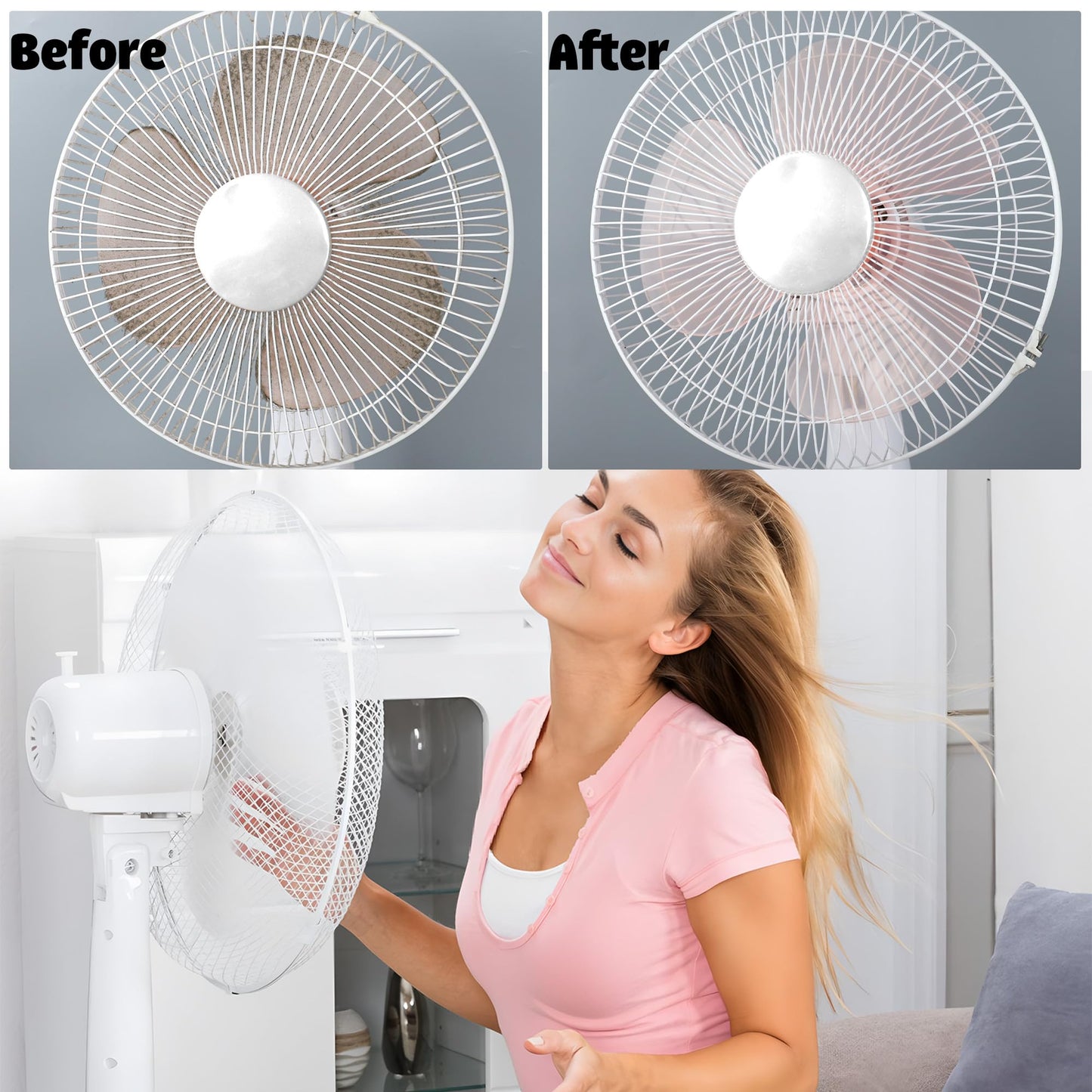 Buy 1 Get 3,Fan Cleaner Brush,Duster,Cleaner Brush,Bendable Microfiber Head,Reusable Dust Remover,Washable,ldeal for Ceiling Fan Blades,Curtains,Air Vents