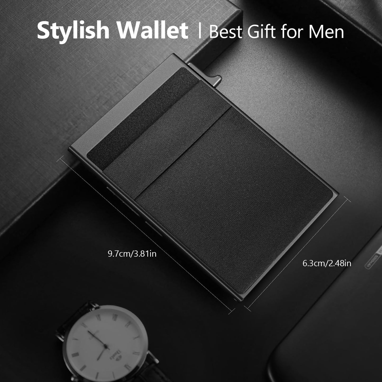 Men's Minimalist Casual Simple Slim Cardholder, Business - style Card Wallet for Men, Portable Solid Multi-card Carrier for Office & Everyday Use