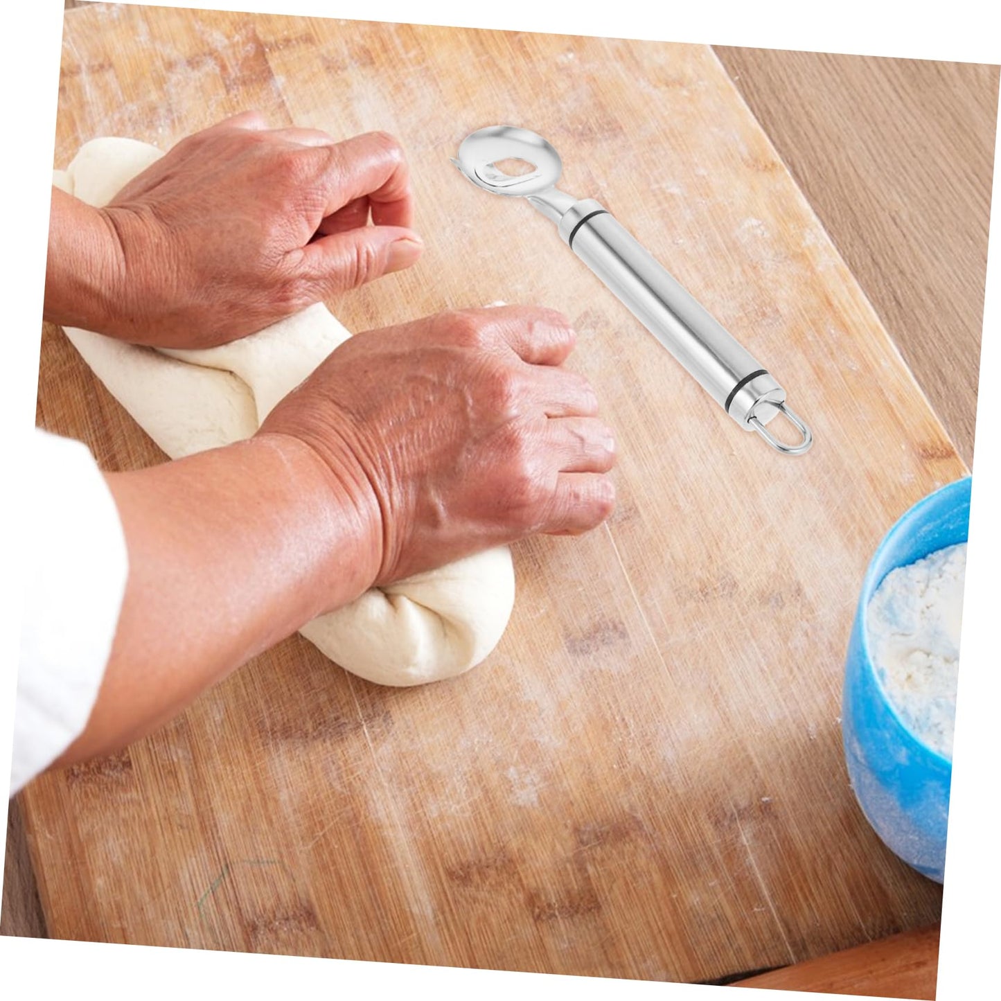 Stainless Steel Peeler - Multi-Function Kitchen Tools, Cactus Peeler, Noodle Cutter & Scoop, Durable & Easy-Grip Handles