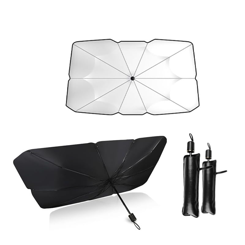 Compact -Fold Anti-UV Windshield Sunshade, Multipurpose Car Front Window Heat Protective Umbrella for Sedan SUVs, Automotive Exterior Accessories for Men &Women, Car Stuff, Vehicle