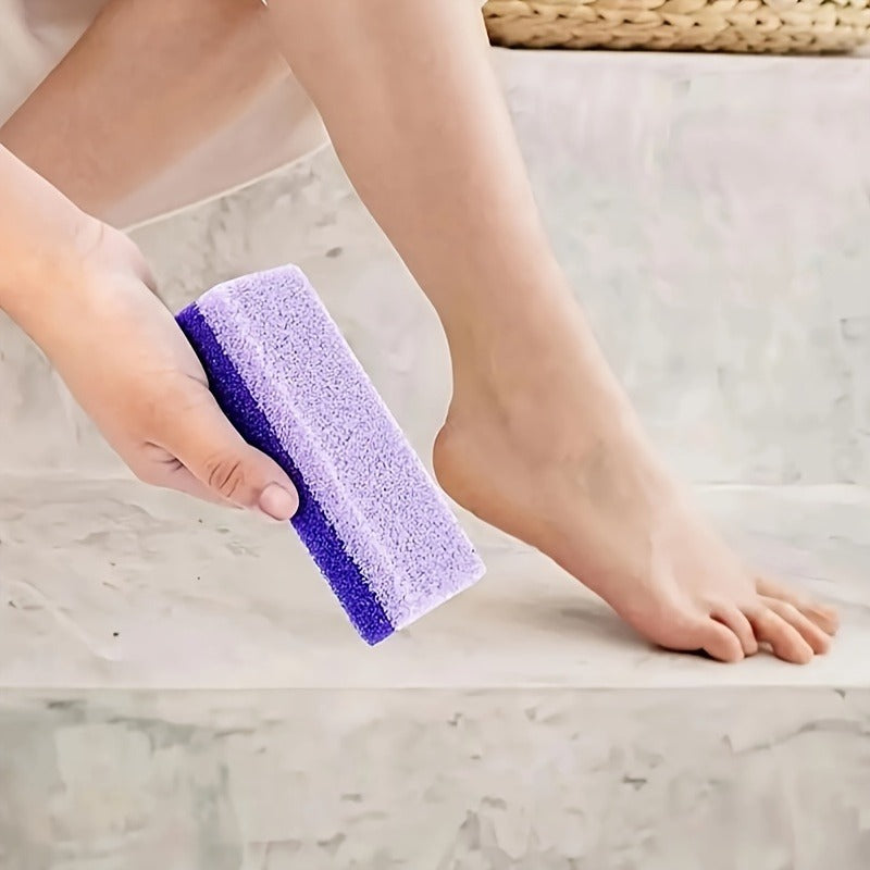 4 Pcs of Foot Pumice Stones and Scrubbers, Durable Exfoliating Pedicure Tools, Home Body - Cleansing Aids for Men and Women
