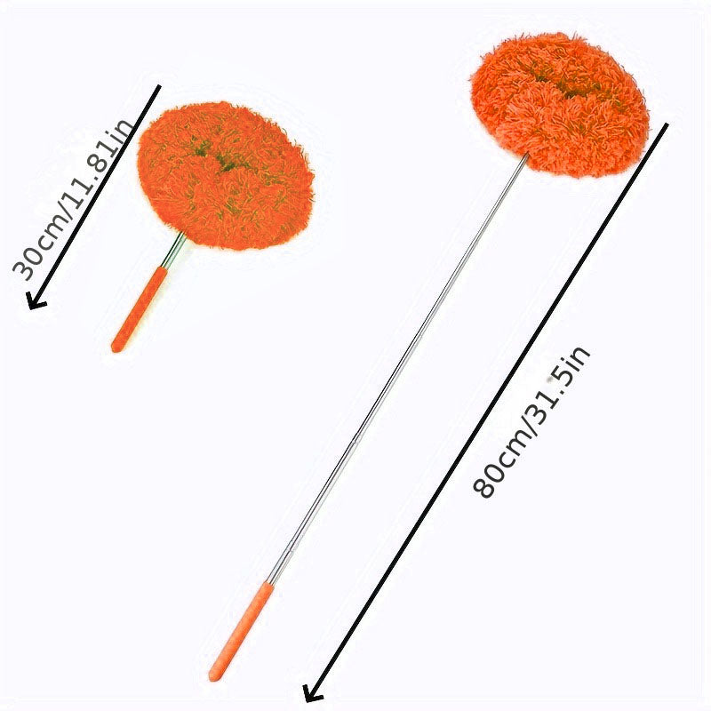 Ceiling Fan & Household Dust Buster:Detachable Microfiber Duster with Washable Feature, ldeal for Summer and Fall Cleaning tool, a Decoration- worthy Housekeeping Essential, Extension Pole Ceiling Fan Duster