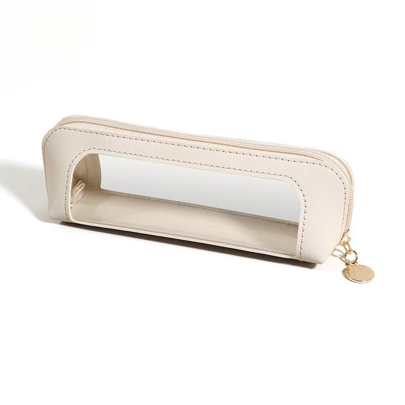 Portable Makeup Brush Bag,Zipper Storage Bag Organizer Pouch, Versatile Storage Stationery,Ideal Travel Companion