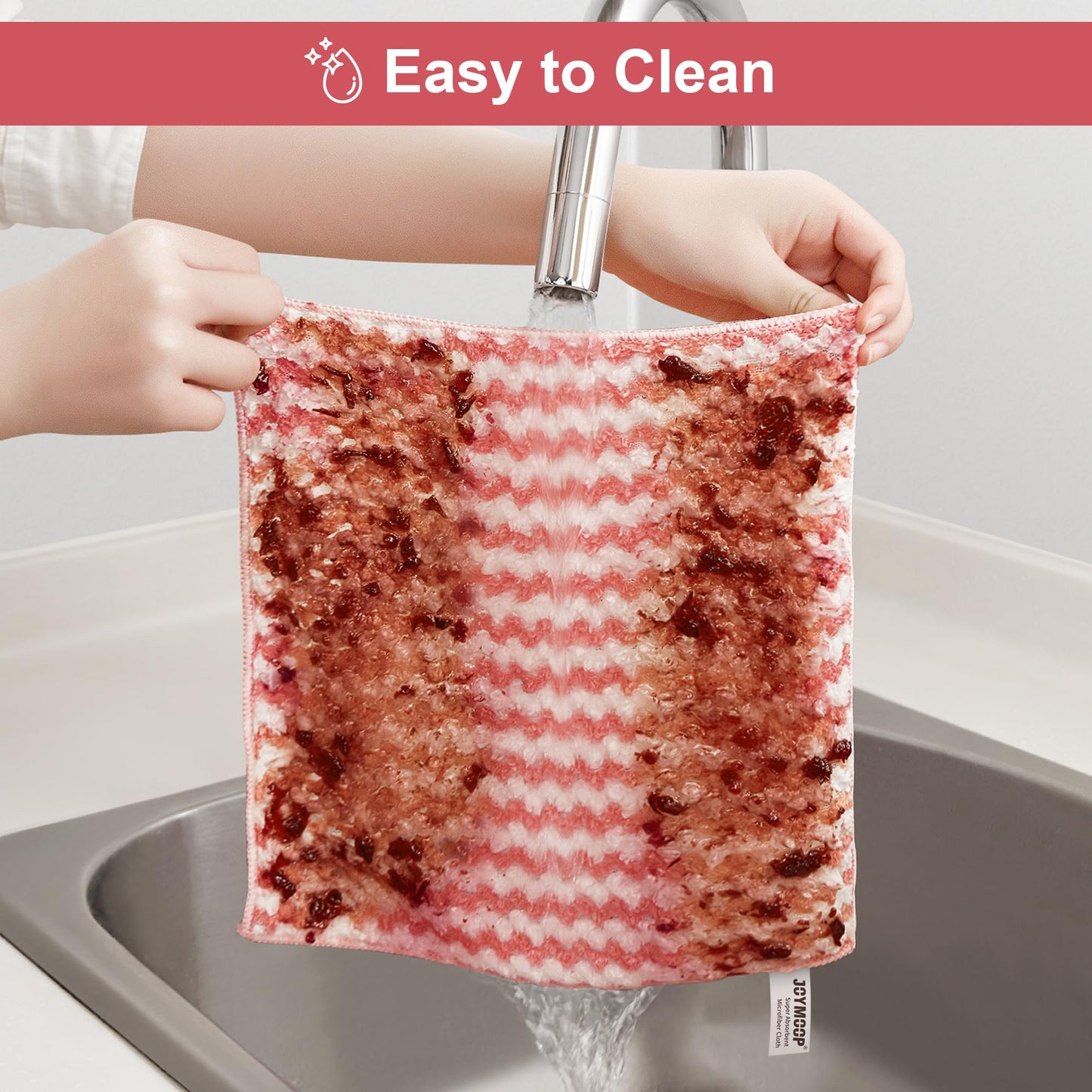 10 Counts Microfiber Cleaning Cloth,Super Soft Absorbent Dish Towels Rags Cloths for Washing Dishes and Kitchen Drying Cleaning Home Cleaning,Random Color