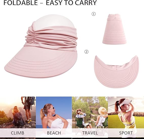 Foldable Sun Visor Hat: Ultimate UV Protection for Beach, Travel & Sports