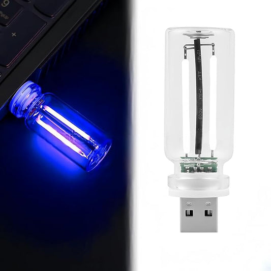 Car USB Night Light Touch Dimmable LED Filament Lamp Portable Lighting Plug and Play Warm Atmosphere Light for Car Bedroom