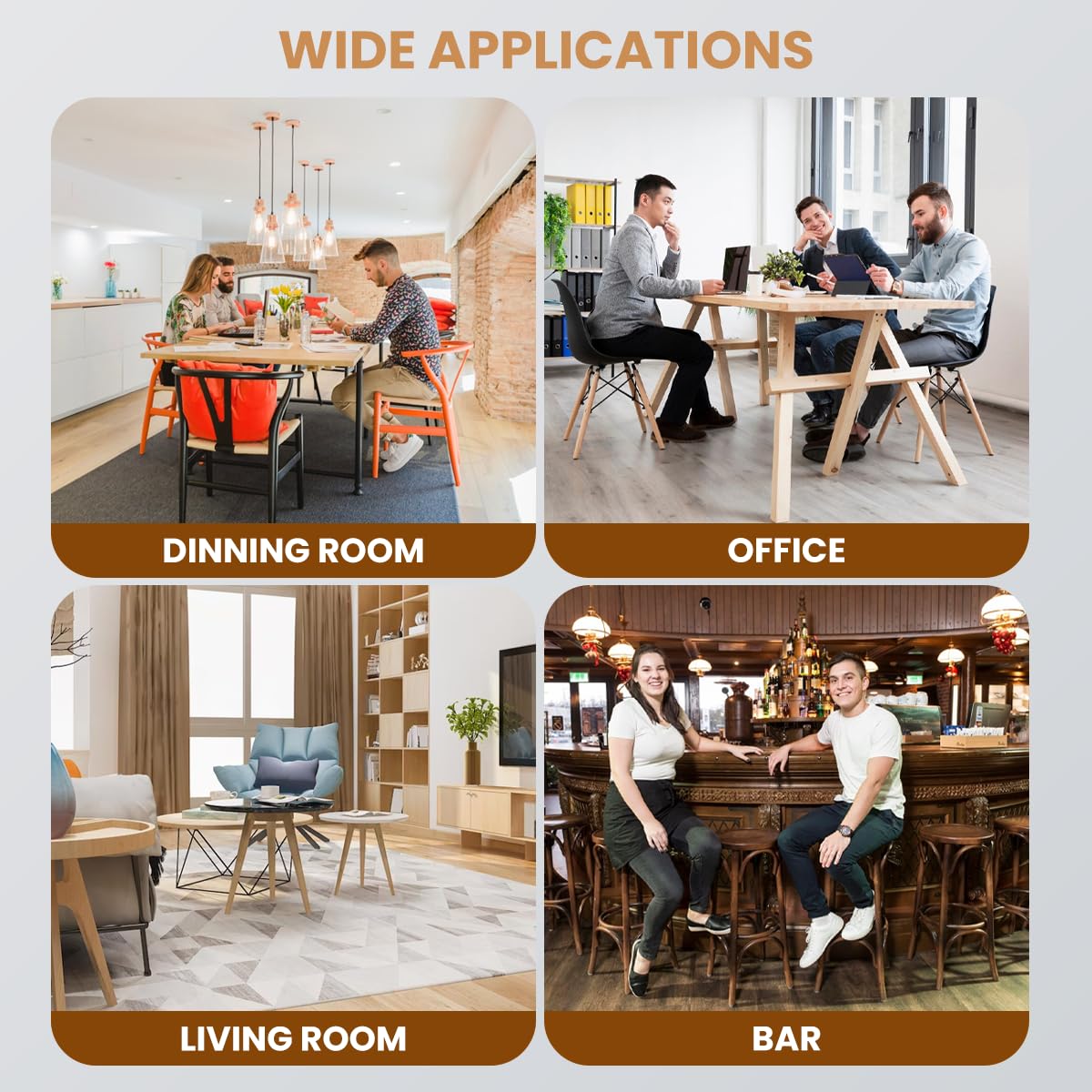 Chair rubber mat protects the floor from scratches and noise, chair foot mat, suitable for wood floors, tiles, daily household items non-slip felt slide.Fitted furniture leg covers