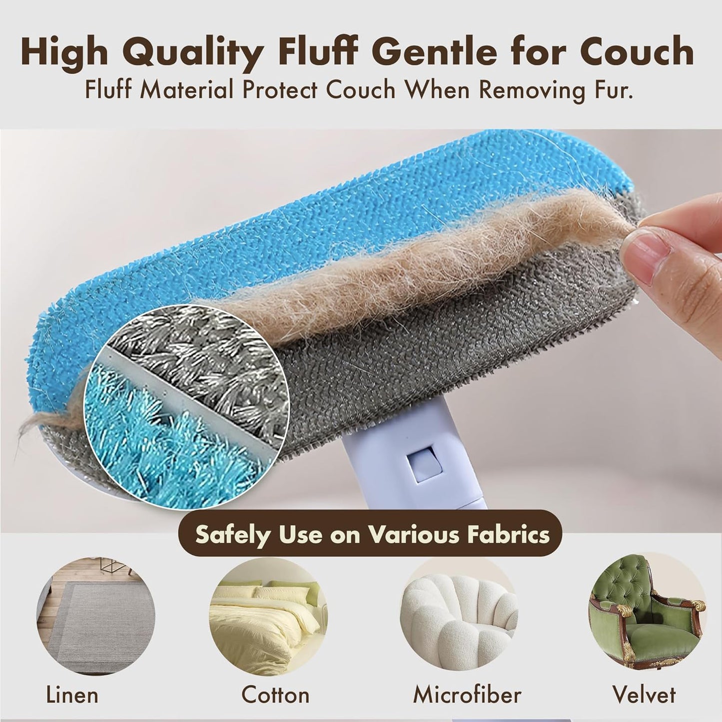 2-in-1 Multi-Functional Pet Hair Remover & Window Cleaner Reusable Lint Tool for All Surfaces(Home & Car)