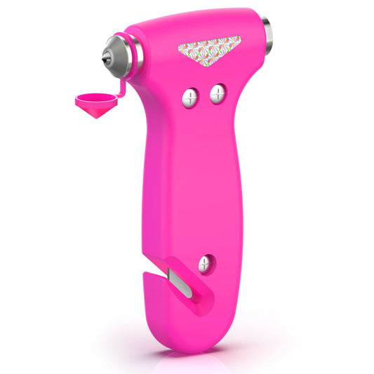 Car Safety Hammer Gift for Women,Three - in- One Tool with Window Breaker and Seat Belt Cutter, Safety Emergency Car Escape Tool for Loved Ones