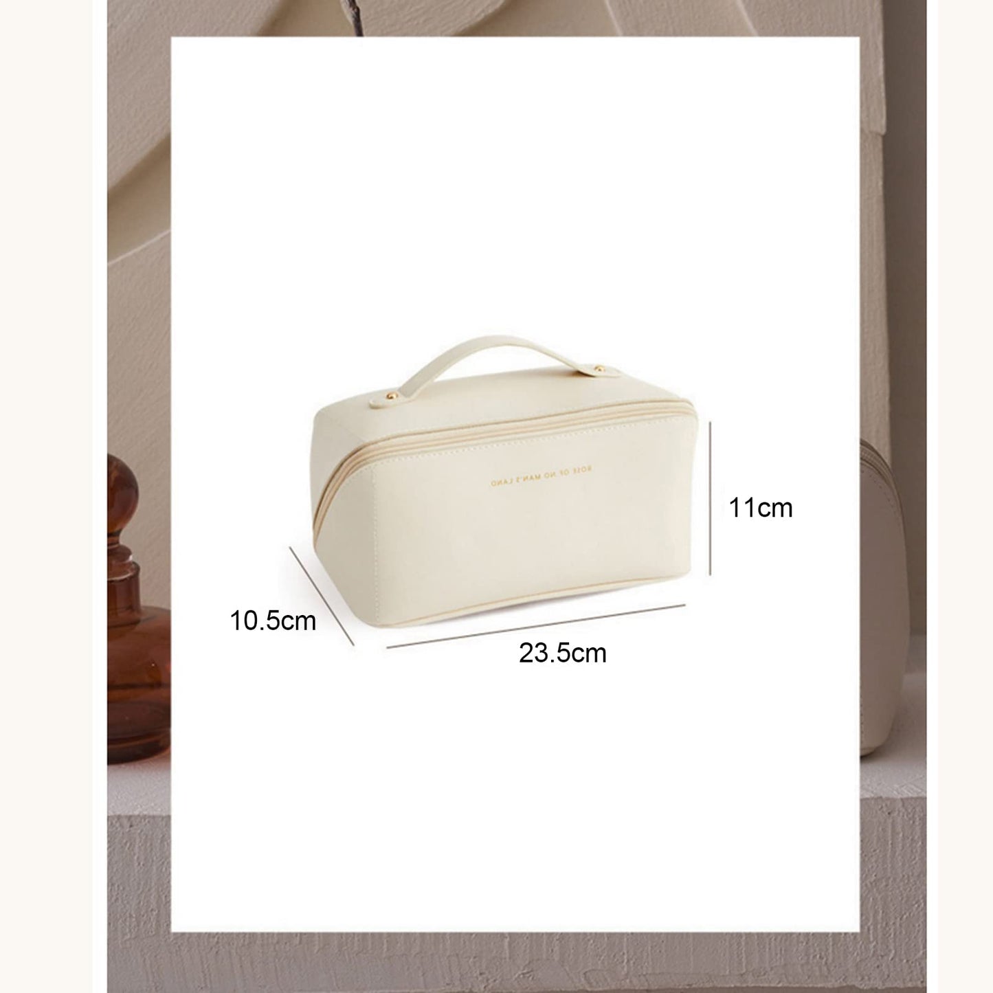 Compact yet Spacious Makeup Pouch: Ideal for Daily Use, Weekend Trips & Professional Makeup Artists