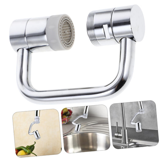 1440°Rotatable Faucet Aerator Extension - for Effortless, All-Angle Control, Rotating Swivel Faucet Aerator Extender, Kitchen Bathroom Sink Faucets Nozzle Attachment with 2 Mode Splash(1PC)